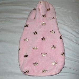 Princess pink dog pullover